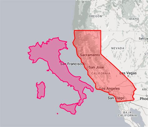 time in italy vs california.